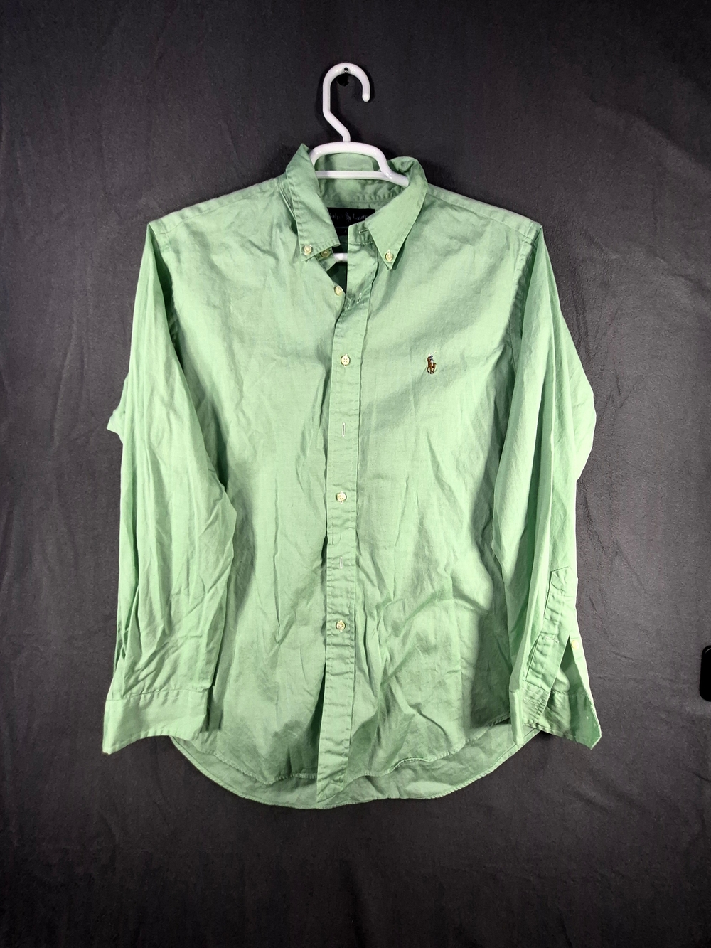 Polo by Ralph Lauren Men’s Long-Sleeve Button-Down Shirt - Mint Green